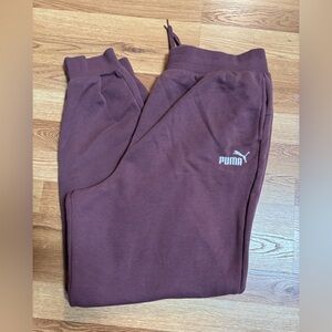 Puma Embroidered High Waist Jogger Plum Women’s Large